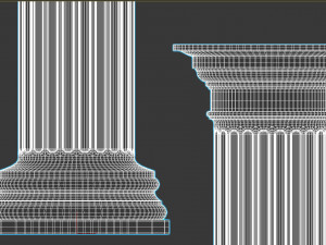 architectural column modeling 2 Model 3D