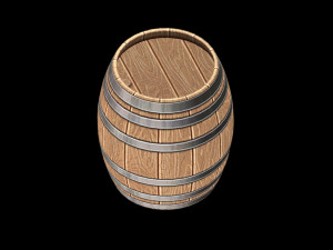 Wooden Barrel 3D-Modell