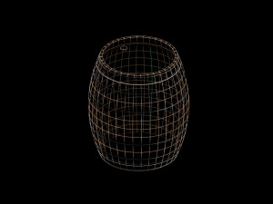 Wooden Barrel 3D-Modell
