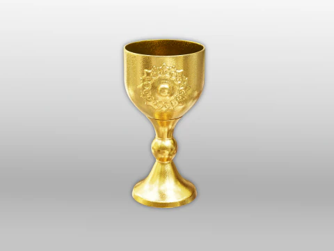 Cálice Dourado Modelo 3D