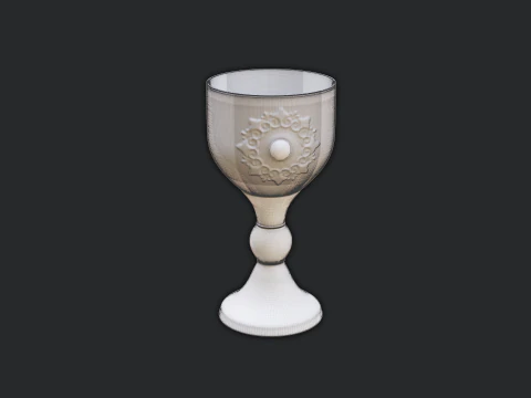 Golden Goblet 3D Model