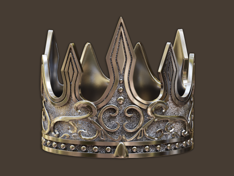 High-poly Crown 3D Model