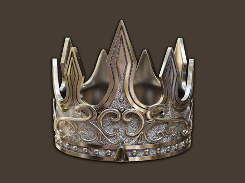 High-poly Crown 3D Model