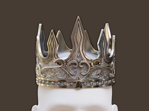 Corona ad alto numero di poligoni Modello 3D