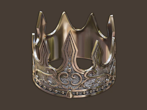 High-poly Crown 3D Model