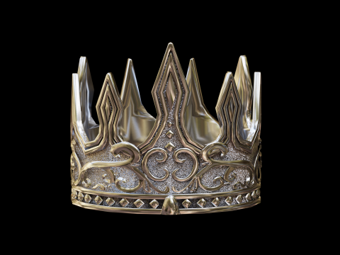 Low-poly Crown V1 3D Model