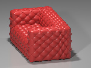 leather sofa Modello 3D