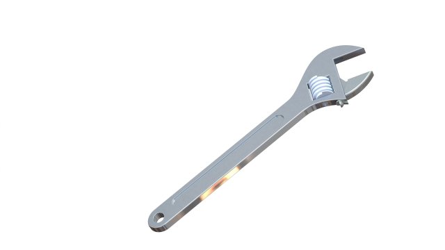 wrench 3Dモデル .c4d .max .obj .3ds .fbx .stl .blend 