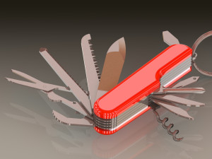 Swiss army knife 3D 모델