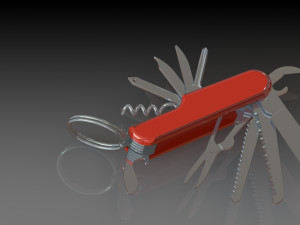 Swiss army knife 3D मॉडल