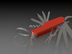Swiss army knife 3D Model