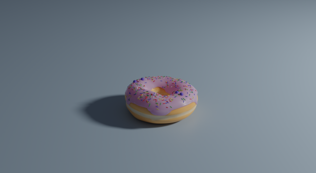 donut 3D Model .c4d .max .obj .3ds .fbx .stl .blend 