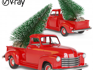 christmas chevrolet pickup Modelo 3D
