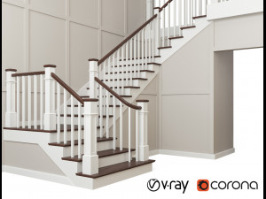 classic staircase 3D Model