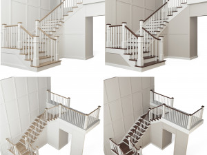 classic staircase 3Dモデル
