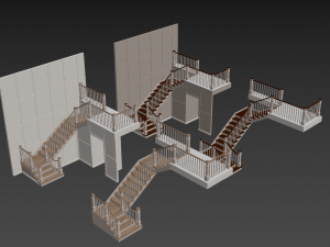 classic staircase 3Dモデル