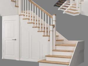 klatka schodowa ze spiżarnią Model 3D