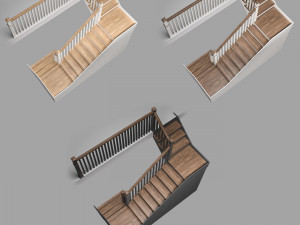 staircase with pantry Modèle 3D