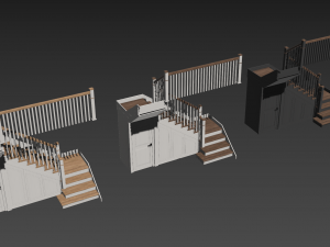 staircase with pantry Modèle 3D