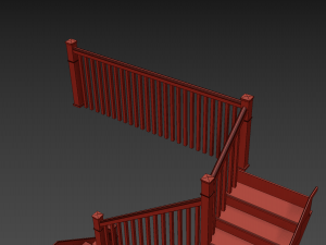 staircase with pantry Modèle 3D