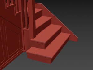 staircase with pantry Modèle 3D