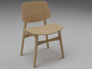 wood chair 3Dモデル