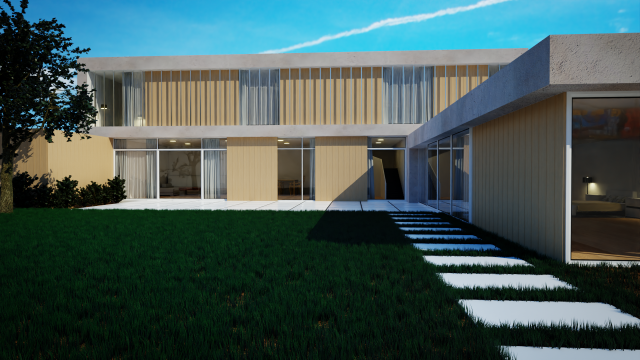 exterior house scene Modèle 3D .c4d .max .obj .3ds .fbx .stl .blend 