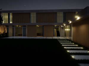 exterior house scene Modèle 3D