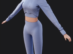 annie cartoon girl 3Dモデル