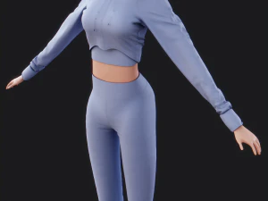 annie cartoon girl 3D Model