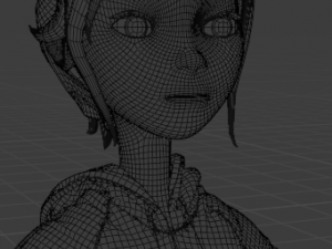 annie cartoon girl Modelo 3D