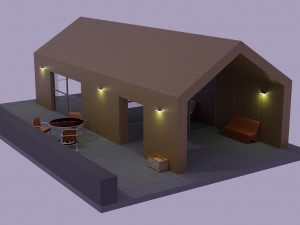 barnhouse model Modèle 3D