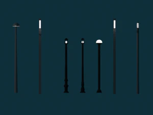 street light mini pack 3D Model