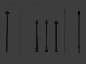 street light mini pack 3D Model