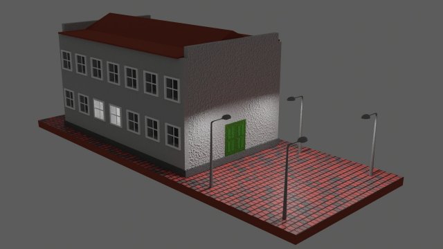 panel house 3Dモデル .c4d .max .obj .3ds .fbx .stl .blend 