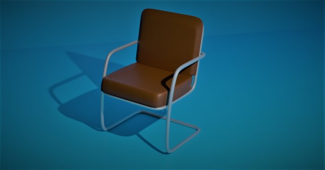 metal skin chair Model 3D .c4d .max .obj .3ds .fbx .stl .blend