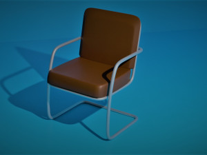 metal skin chair 3D Model
