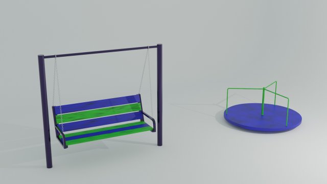 playground mini pack 3D 模型 .c4d .max .obj .3ds .fbx .stl .blend 