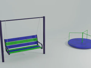 minipakiet placu zabaw Model 3D