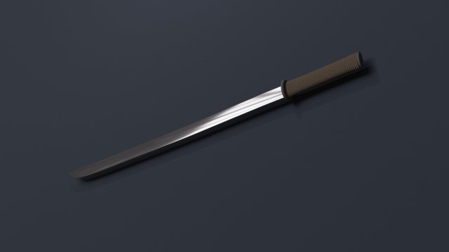 samurai katana Modelo 3D .c4d .max .obj .3ds .fbx .stl .blend 