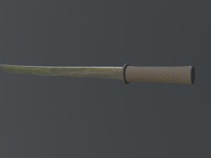 samurai katana Modelo 3D