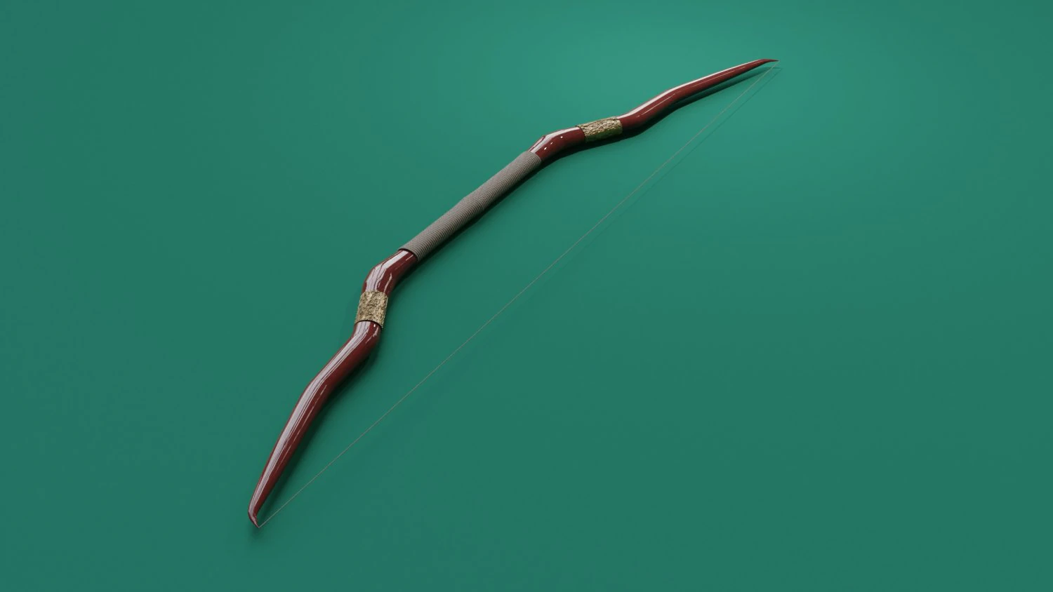 wooden bow 3D Model .c4d .max .obj .3ds .fbx .stl .blend