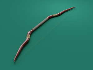 wooden bow 3D 모델