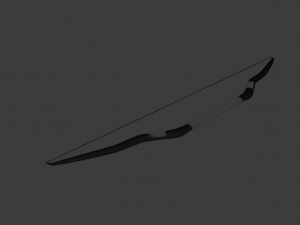 wooden bow Modelo 3D