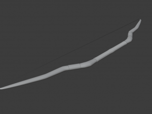 wooden bow Modelo 3D