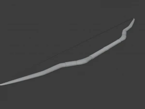 wooden bow 3D Model