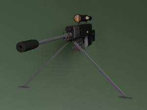 sniper rifle Modèle 3D