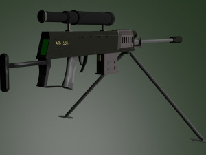 sniper rifle 3D 모델