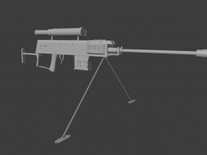 sniper rifle 3D 모델