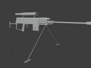 sniper rifle 3D Model